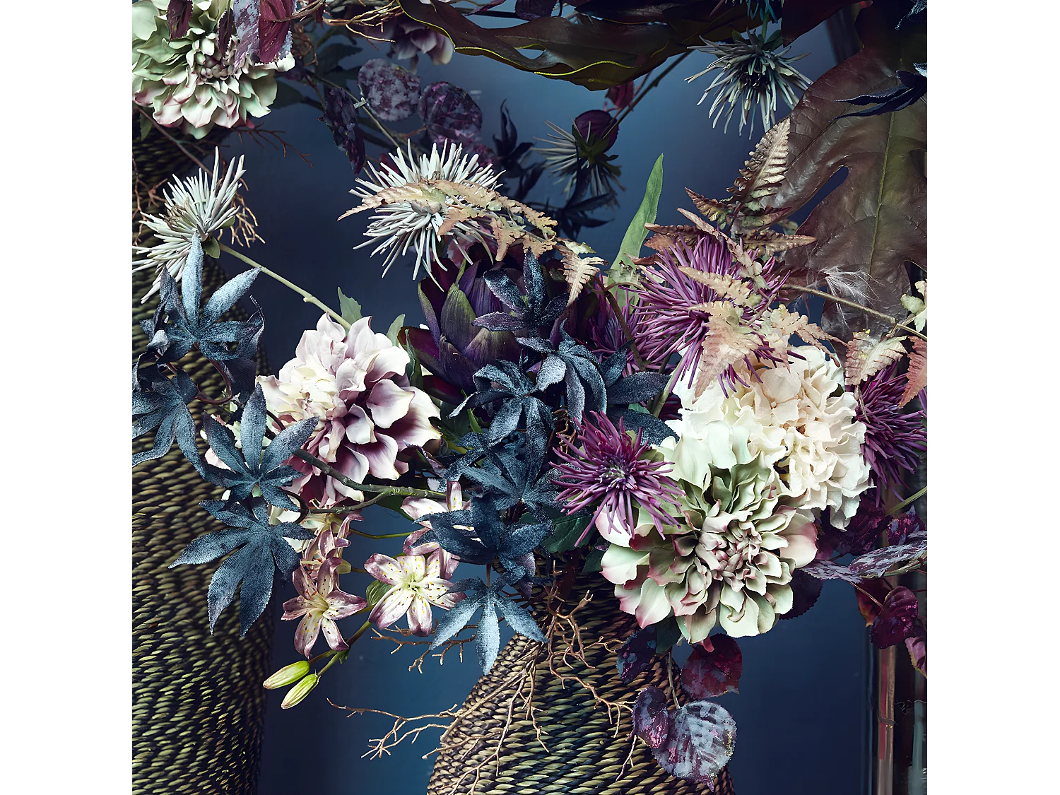 Feuillage de Fougère - Rouge