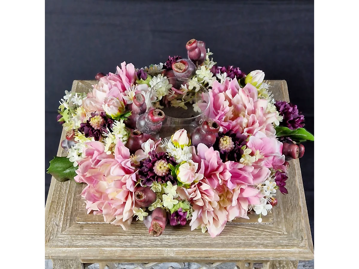 Branche Églantier - Orange / 90 cm