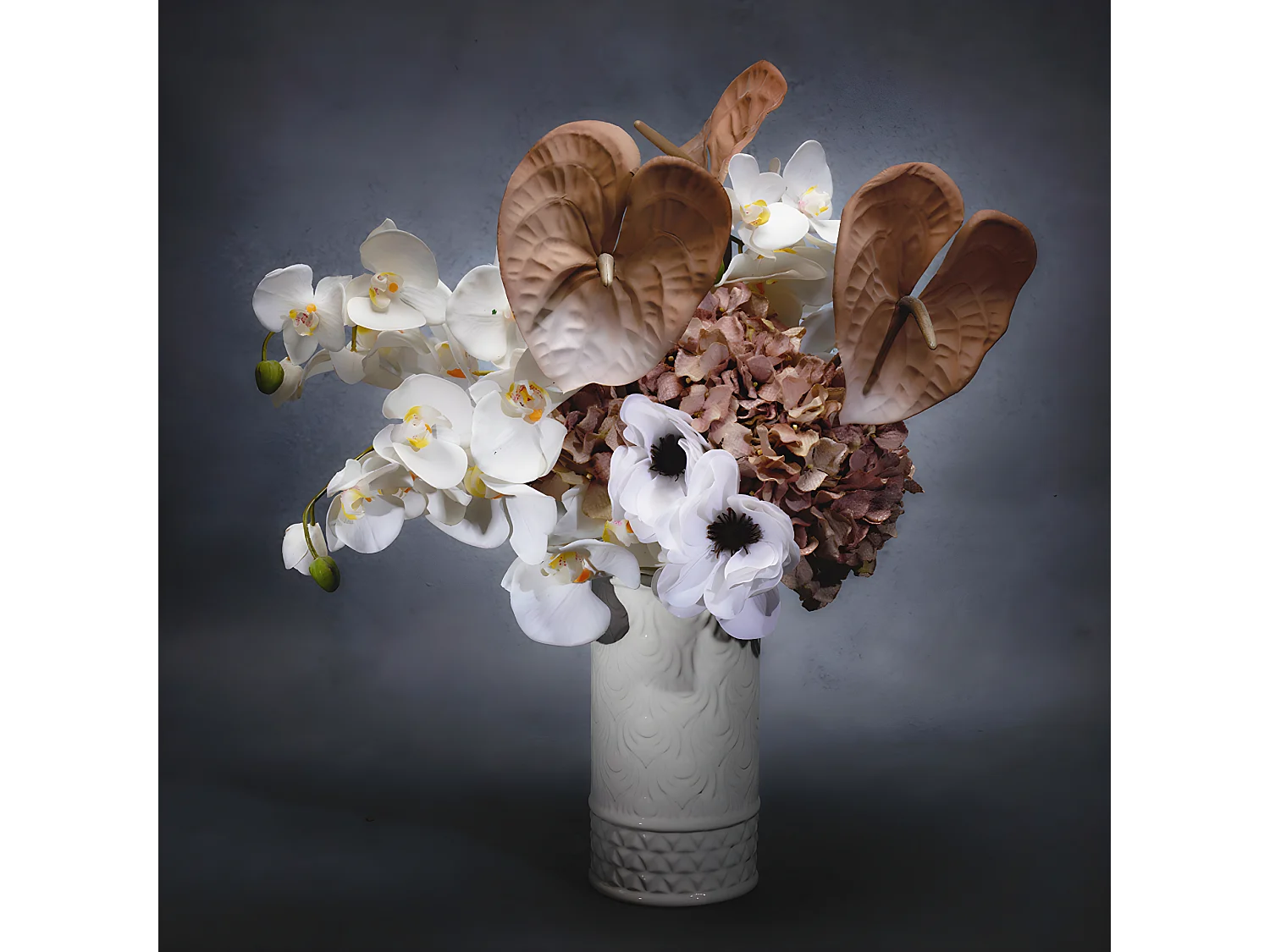 Tige d'Anthurium Ombré - Marron