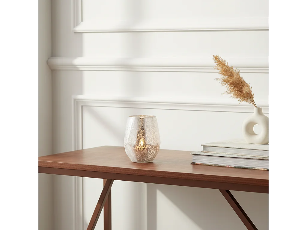 Photophore Snowy Moyen Format - Blanc / 13 cm