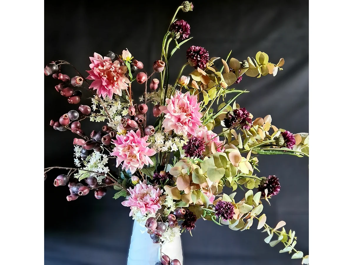 Branche Églantier - Violet / 90 cm