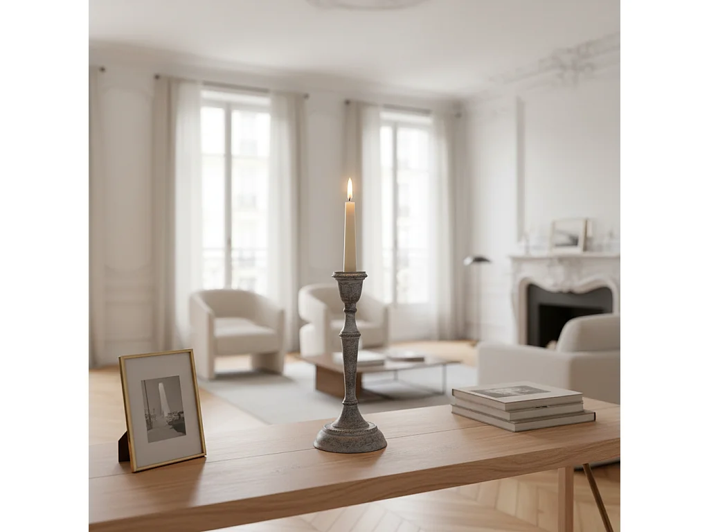 Bougeoir Aspen - Gris