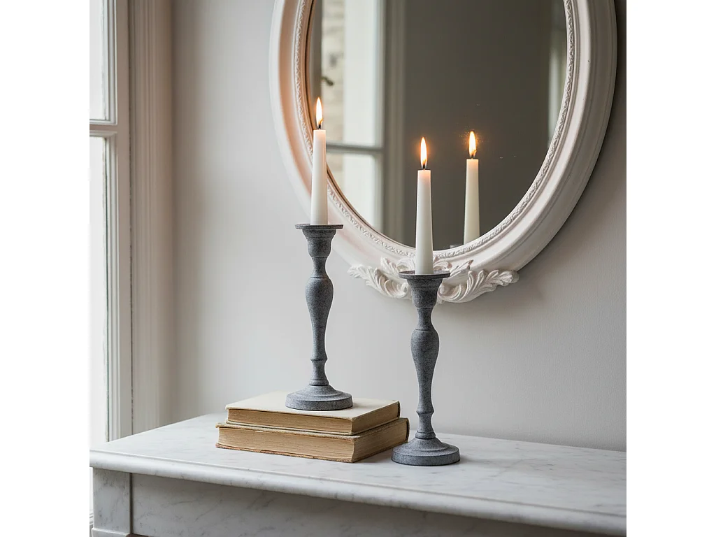 Bougeoir Aspen - Gris