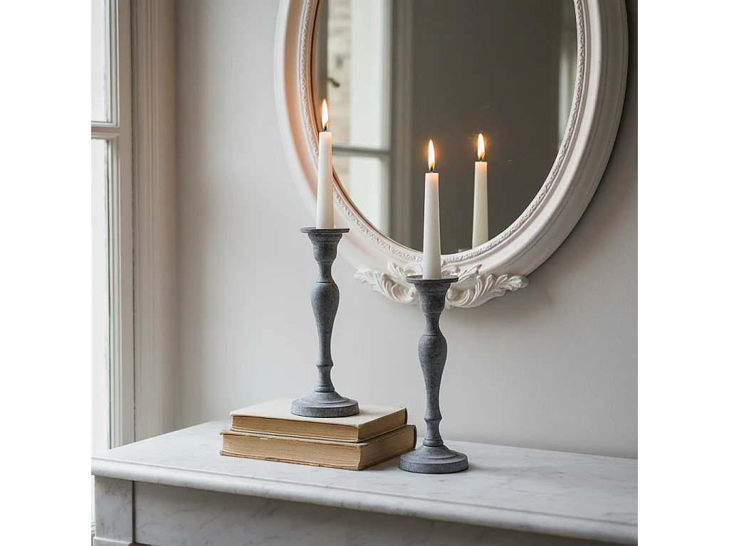 Bougeoir Aspen - Gris