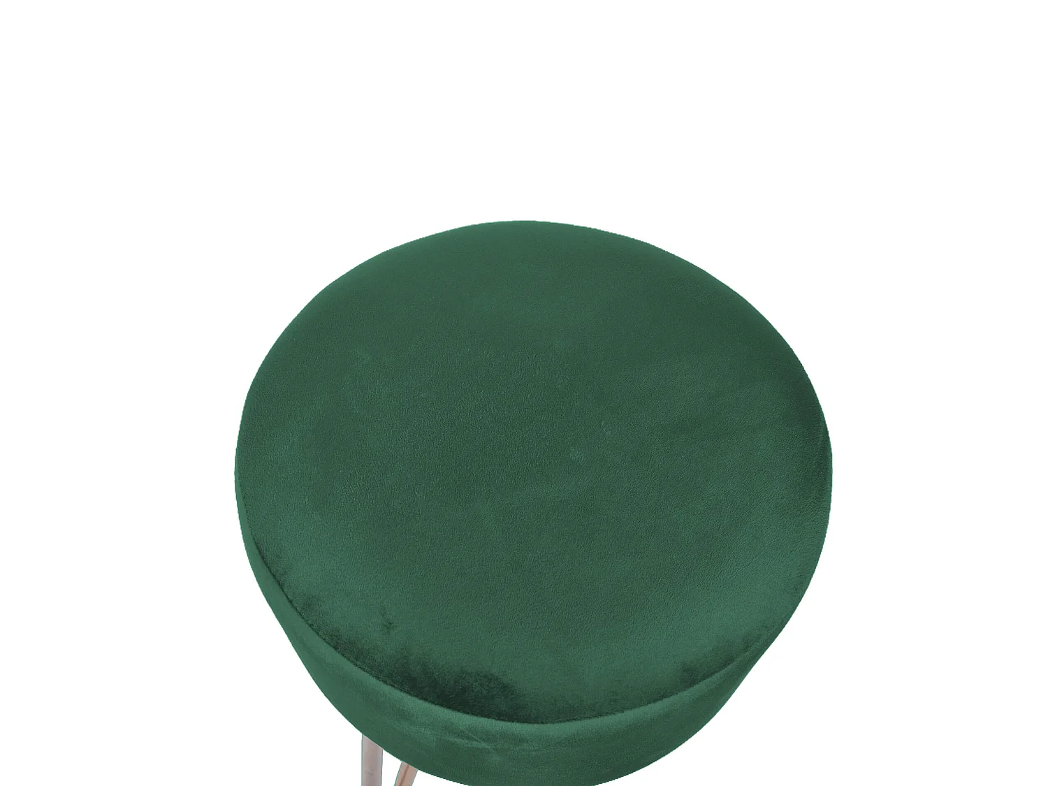 Tabouret en Velours Vert avec Siège Rembourré pour le Salon