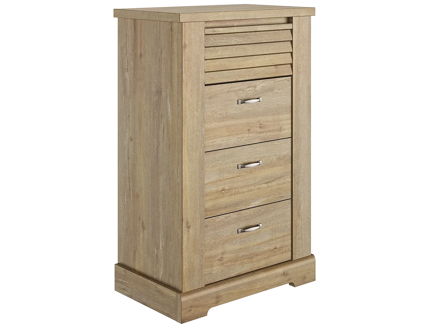 Lit 160x200 et chiffonnier en bois clair - LT5080
