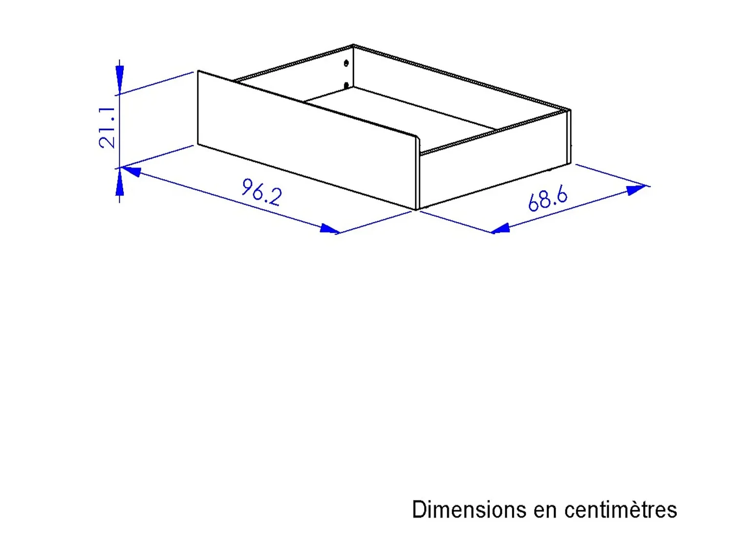 Lit led sensitive avec son tiroir de lit 140x190 - LT5085