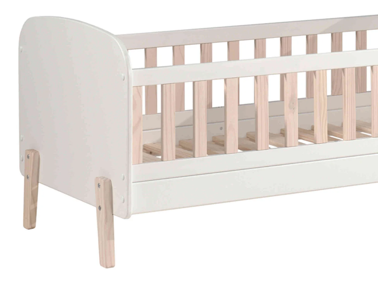 Lit tiroir enfant en bois blanc 70x140 cm - LT2034-2