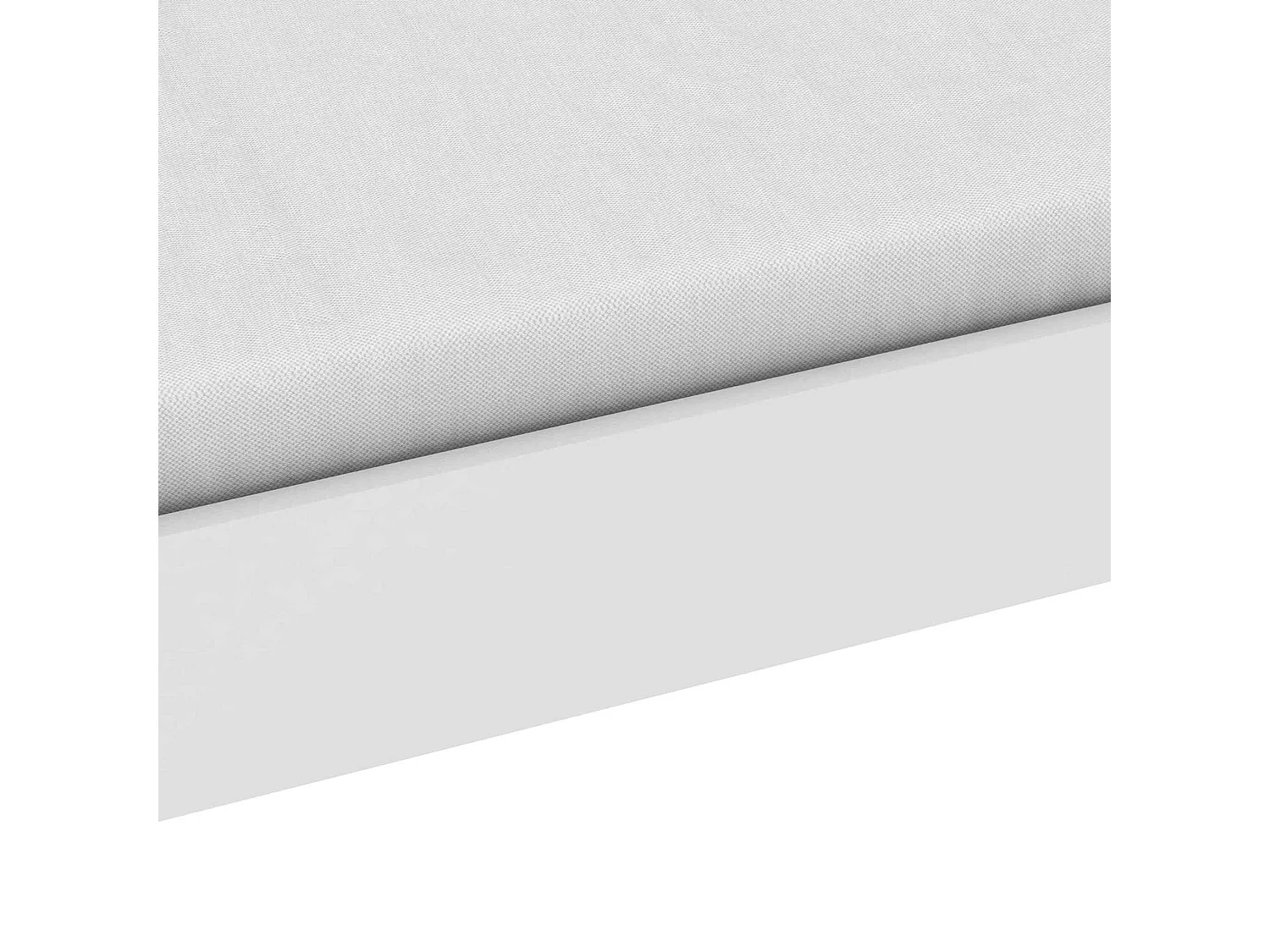 Lit enfant 90x200 en bois blanc mat - LI168