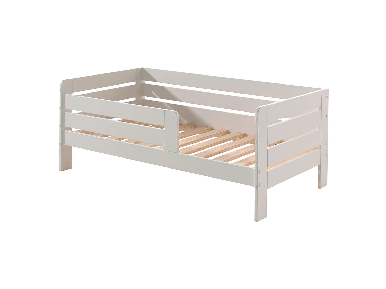 Lit enfant en bois blanc 70x140 - LT2064-1