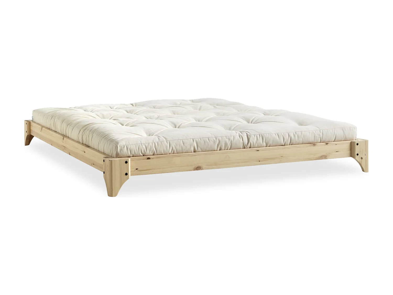 Lit ELAN en pin massif naturel avec sommier 180x200
