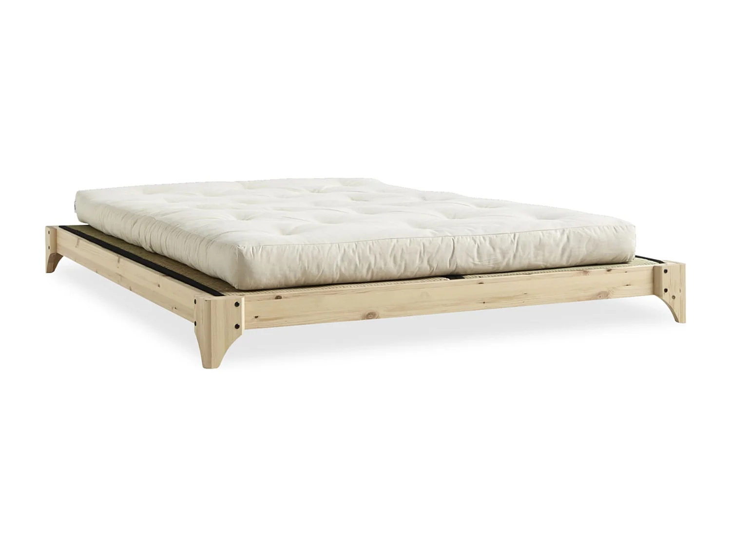 Lit ELAN en pin massif naturel avec sommier 180x200