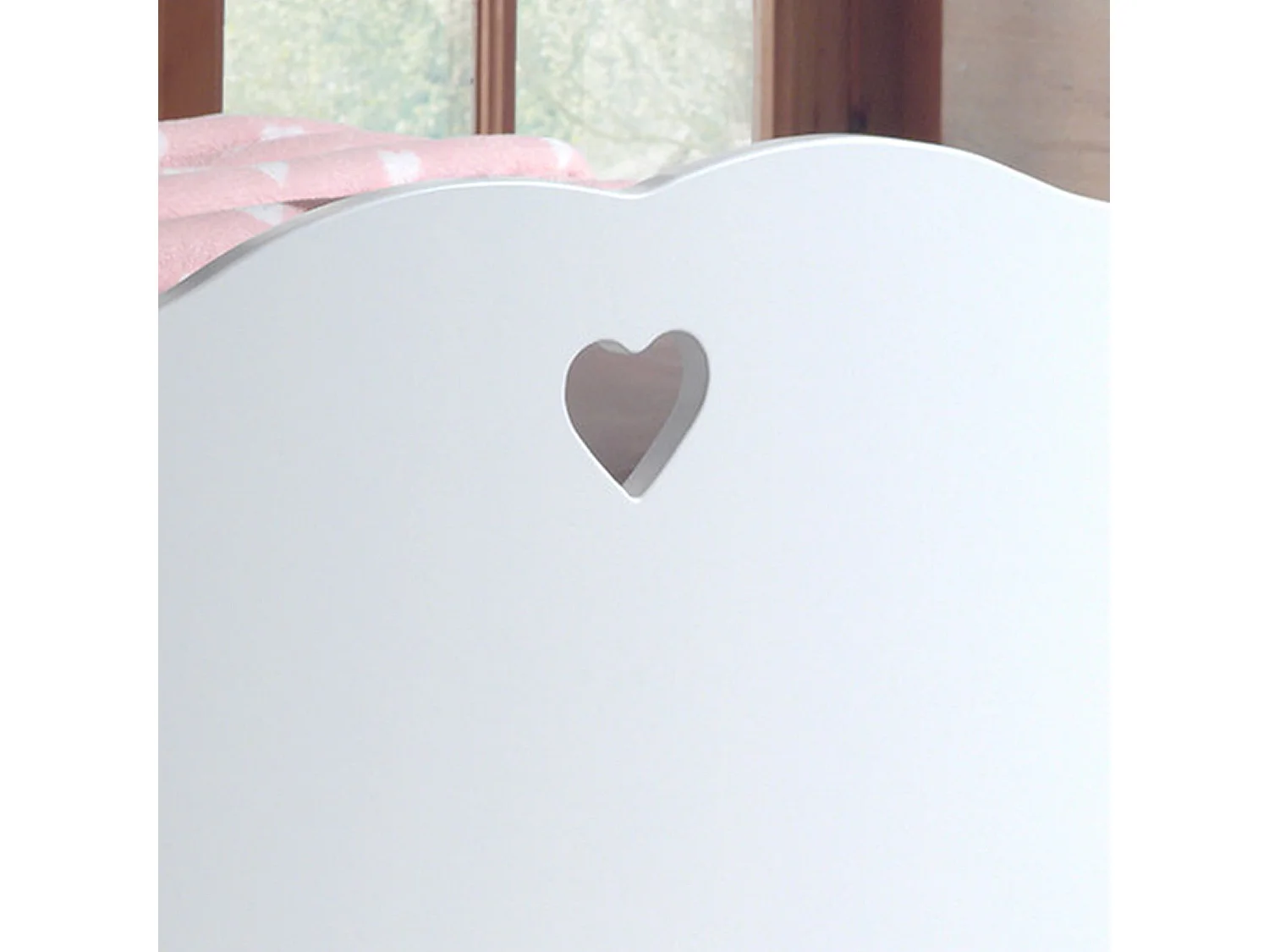 Lit Enfant Baldaquin en Bois Blanc 90x200 LB2001