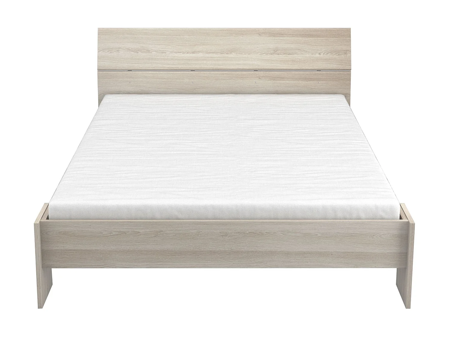 Lit 140x190/200 en bois chêne shannon - LI158