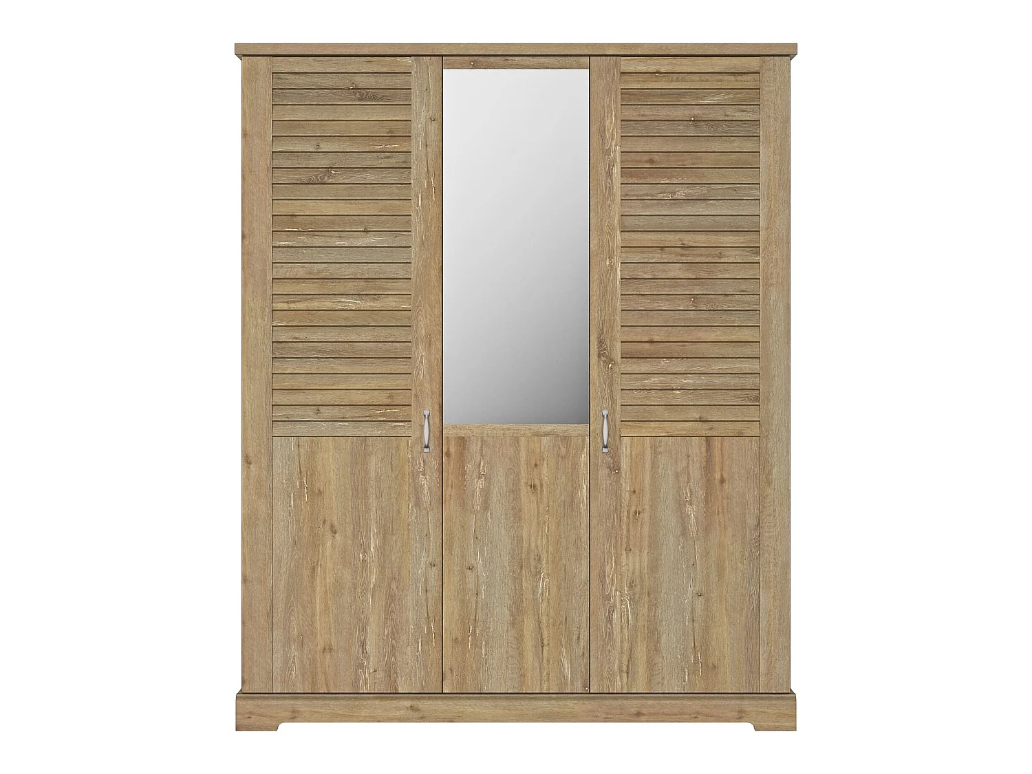 Lit 140x190 et armoire en bois clair - LT5079