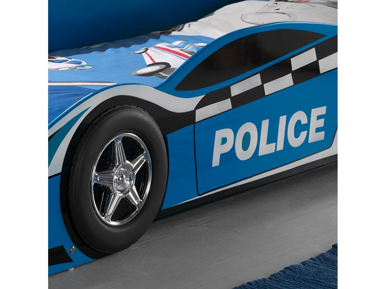 Lit Enfant Voiture de Police 70x140