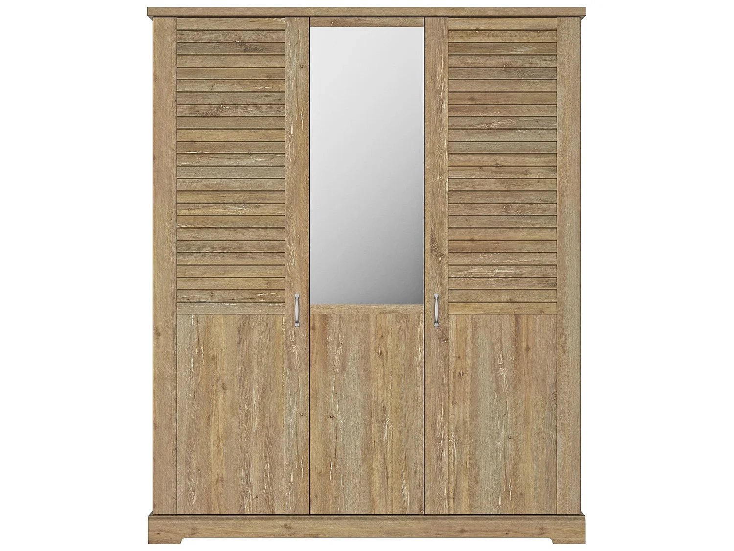 Lit 180x200 et armoire en bois clair - LT5079