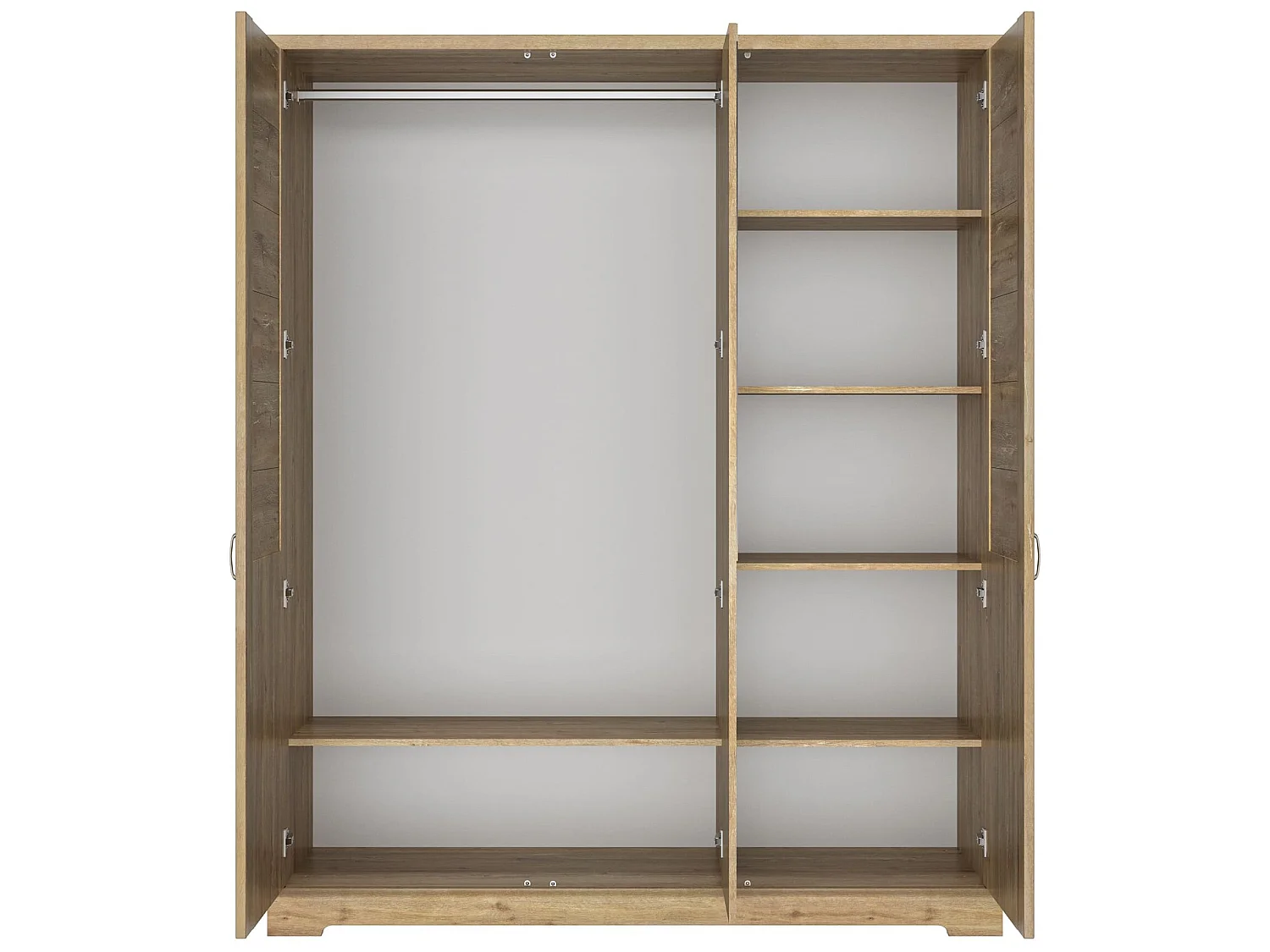 Lit 180x200 et armoire en bois clair - LT5079