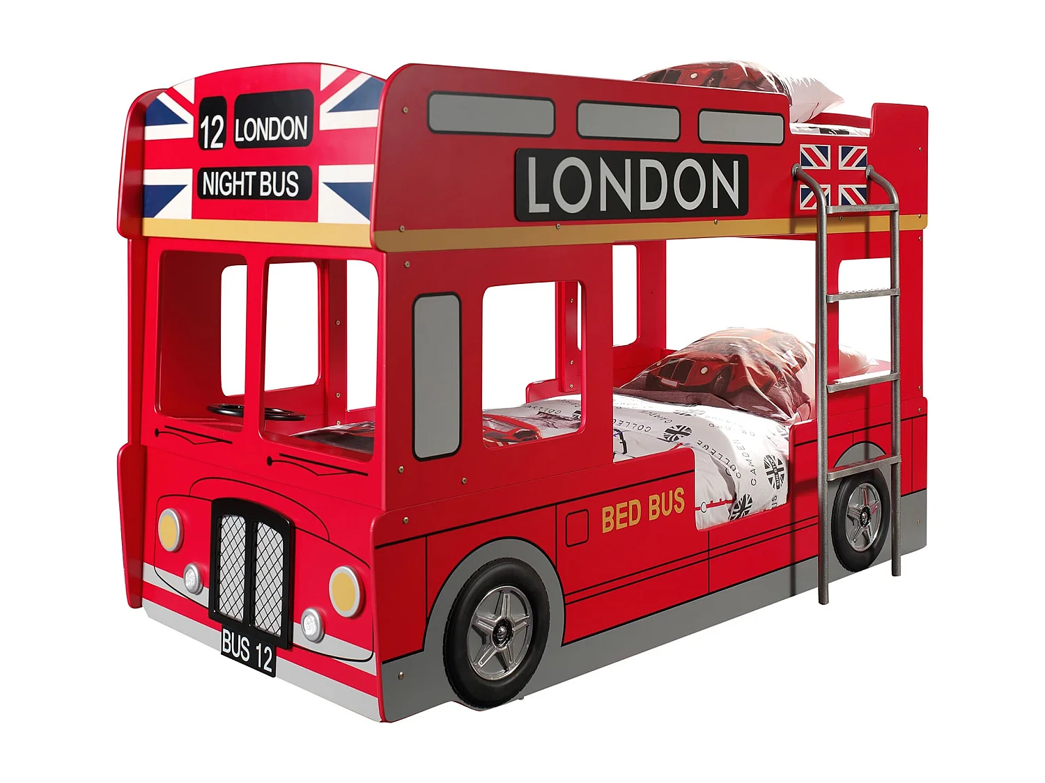 Lit Superposé London Bus 90x200