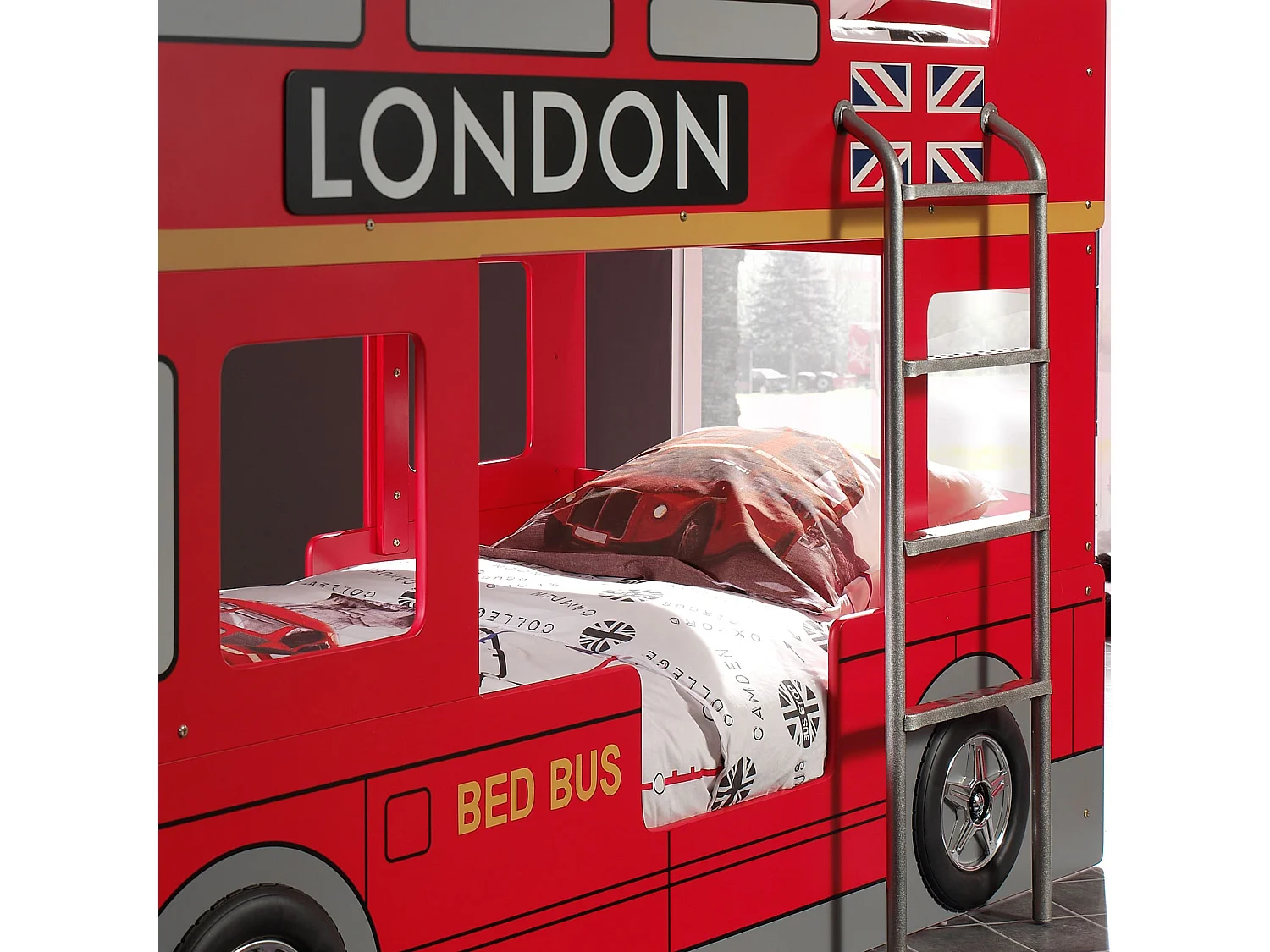 Lit Superposé London Bus 90x200