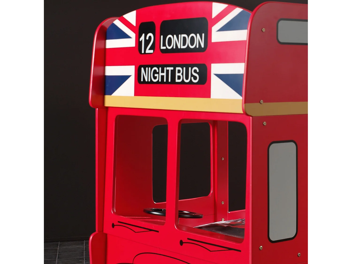 Lit Superposé London Bus 90x200