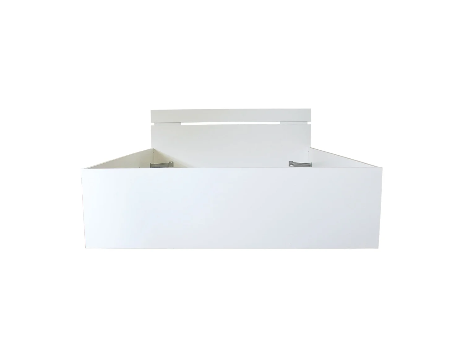 Lit Tiroirs Blanc Perle 140x190