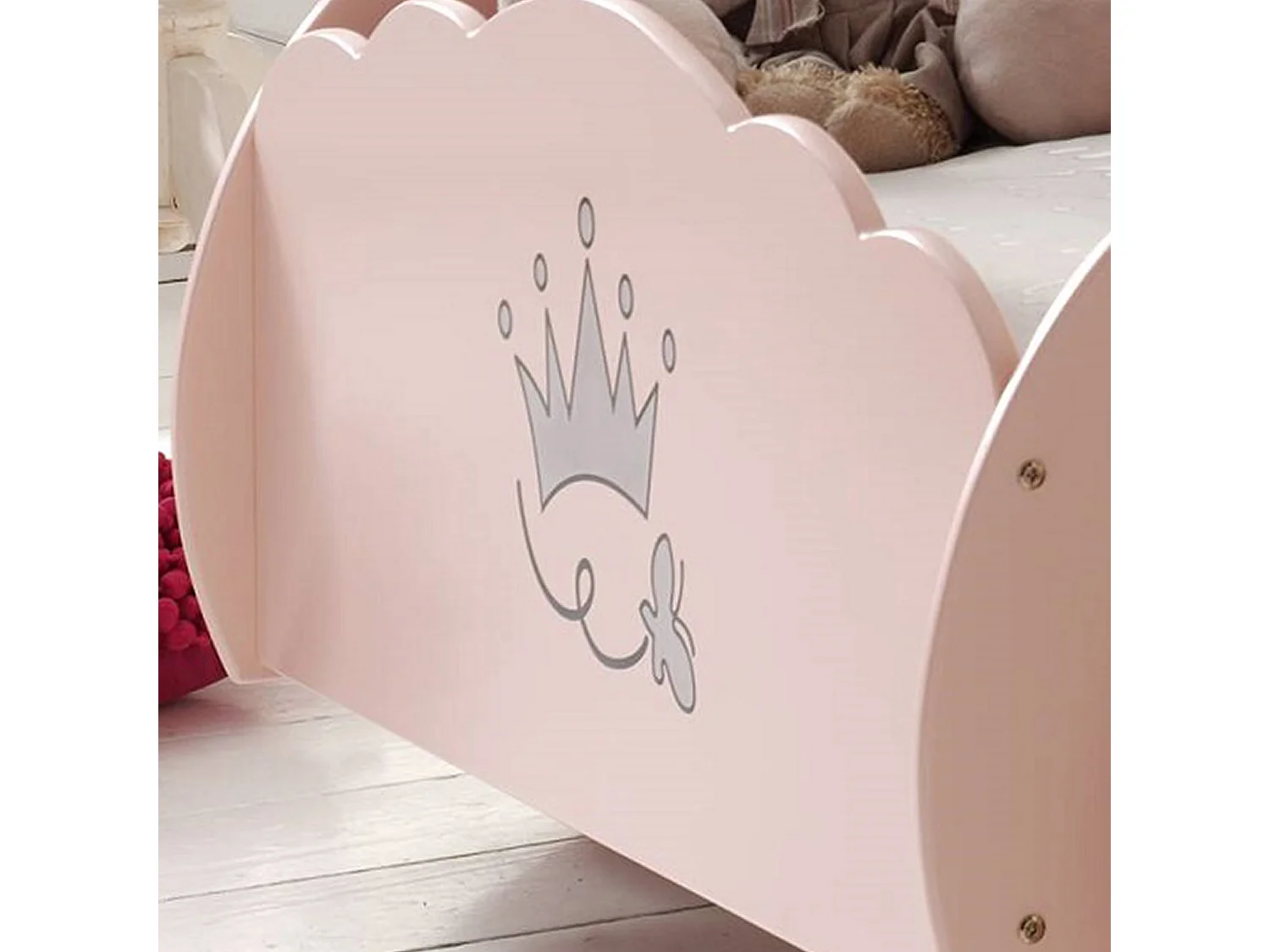 Lit Enfant Voiture Princesse Avec Sommier 90x200