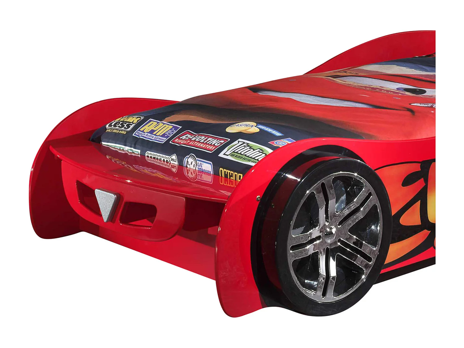 Lit enfant voiture Le Mans rouge 90x200