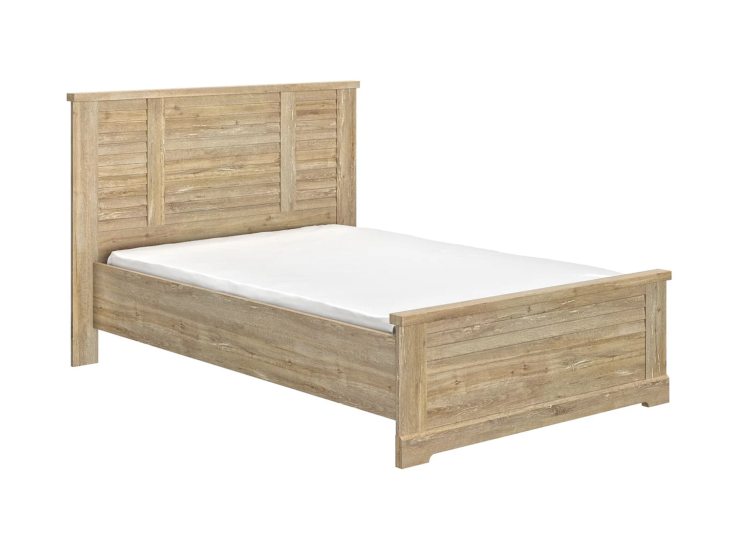 Lit 140x190 et chiffonnier en bois clair - LT5080