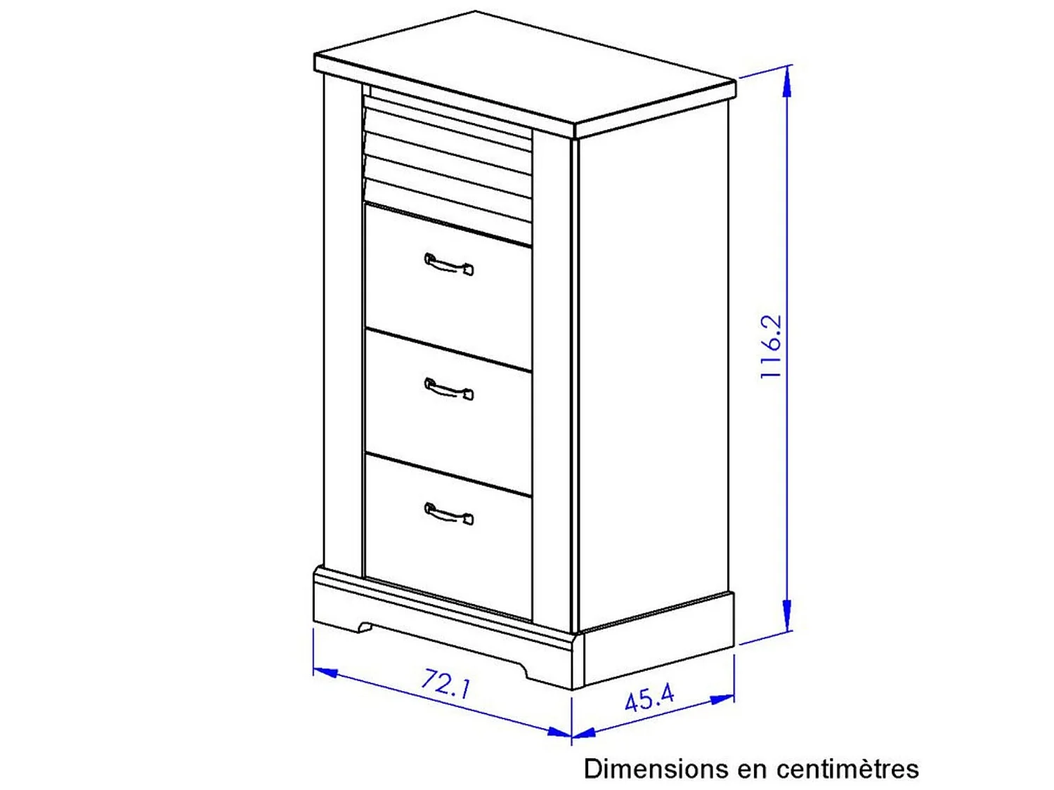 Lit 140x190 et chiffonnier en bois clair - LT5080