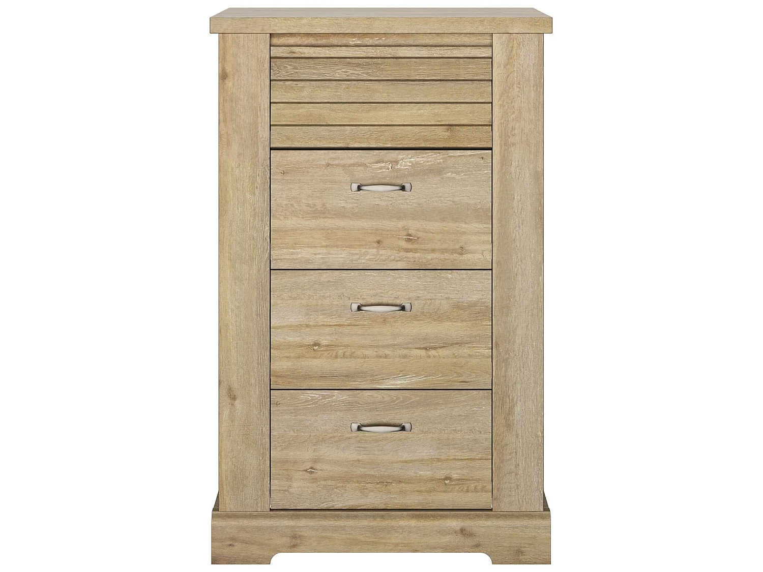 Lit 140x190 et chiffonnier en bois clair - LT5080