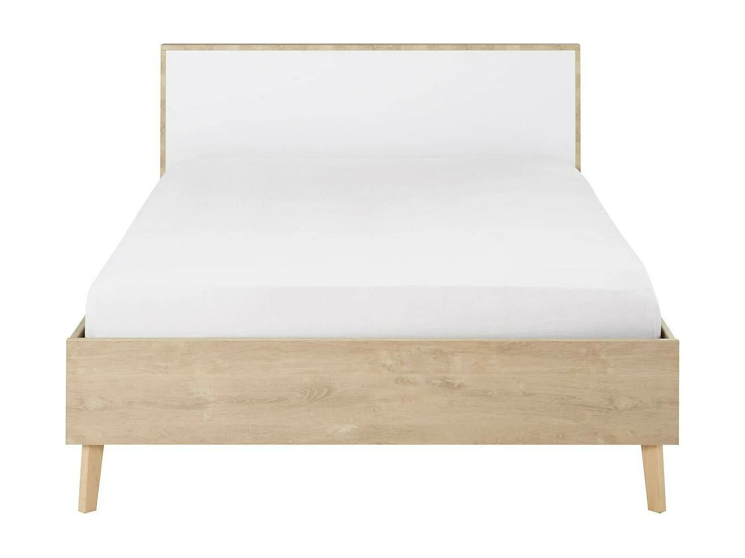 Lit en bois imitation chêne clair 120x200 - LT5046-1