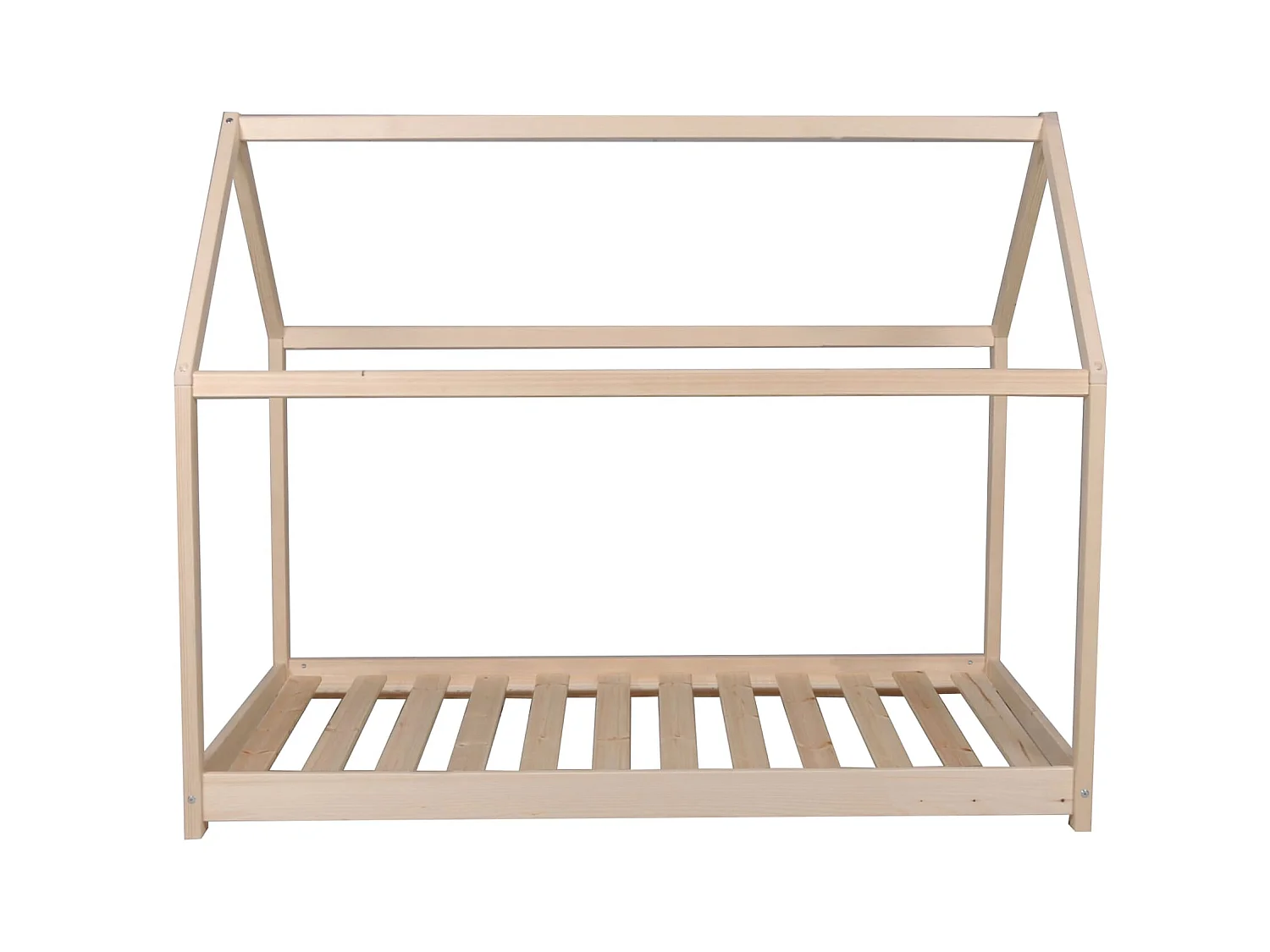 Lit cabane enfant en bois naturel 70x140 - LT14004