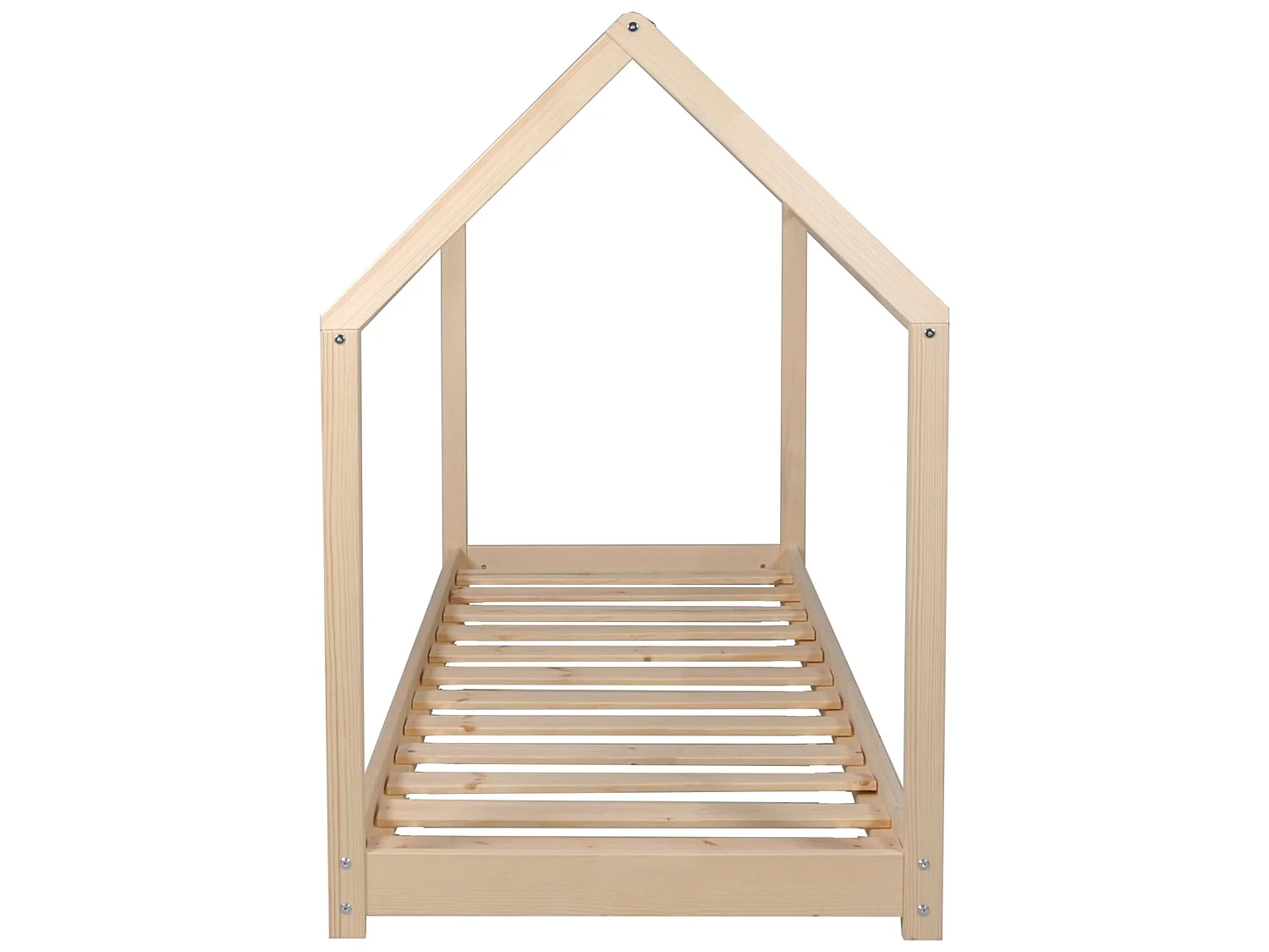 Lit cabane enfant en bois naturel 70x140 - LT14004