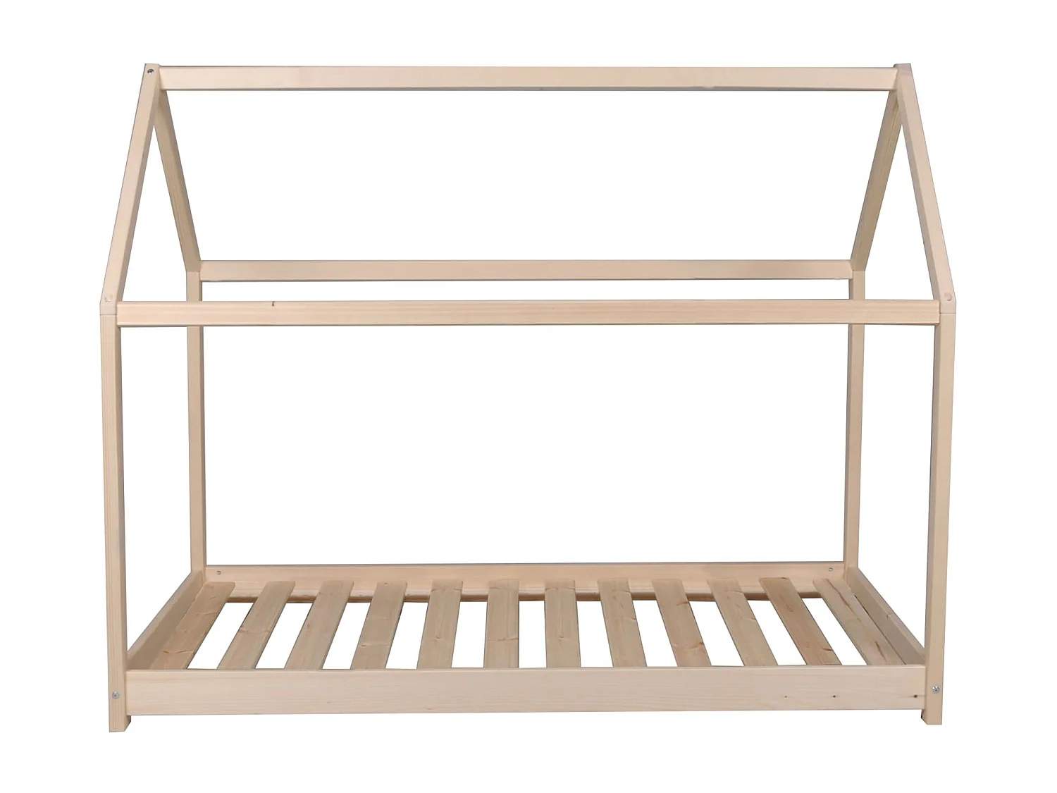 Lit cabane enfant en bois naturel 70x140 - LT14004