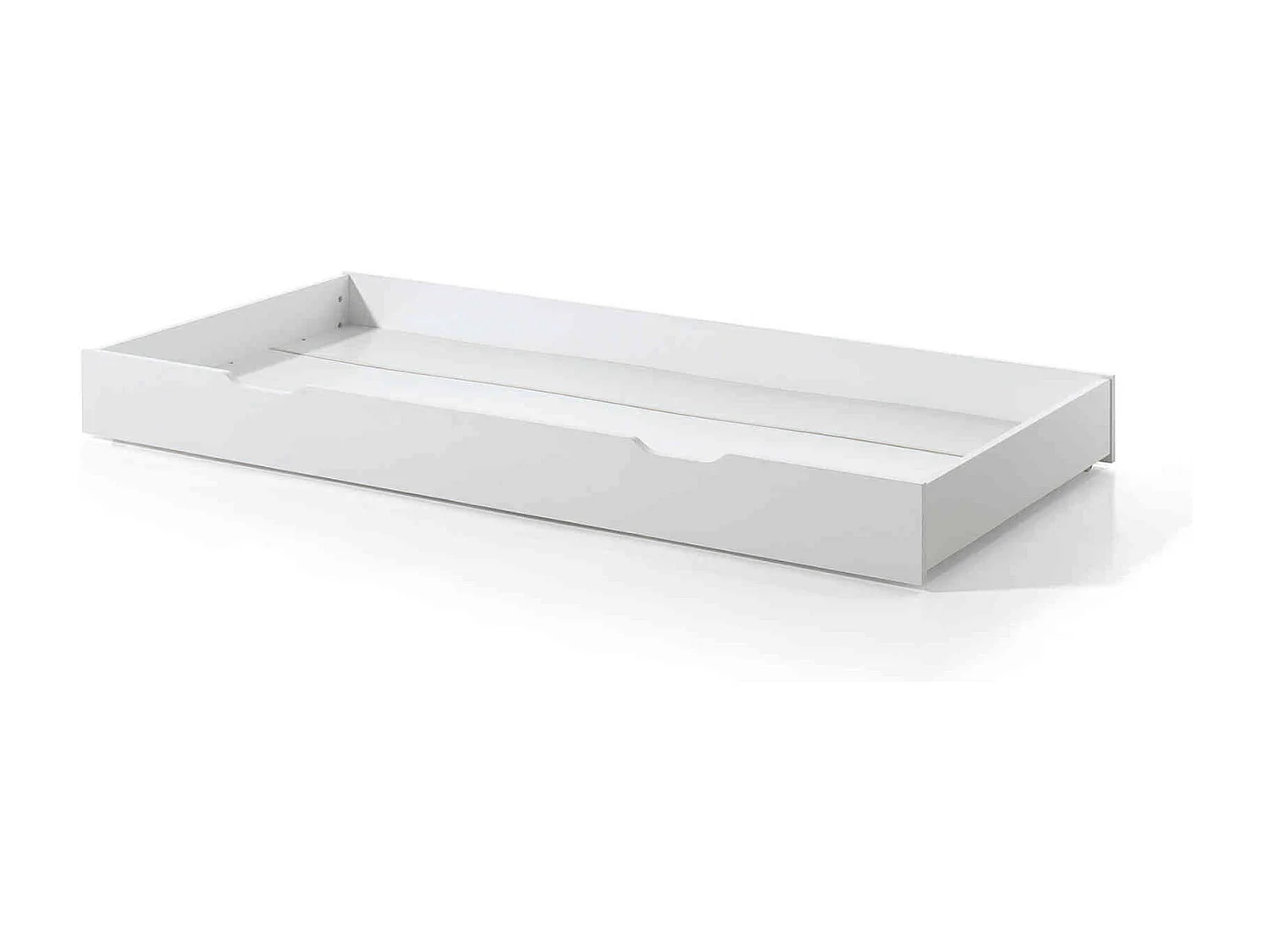 Lit cabane enfant en bois massif blanc 90x200 avec tiroir de lit - LT2024