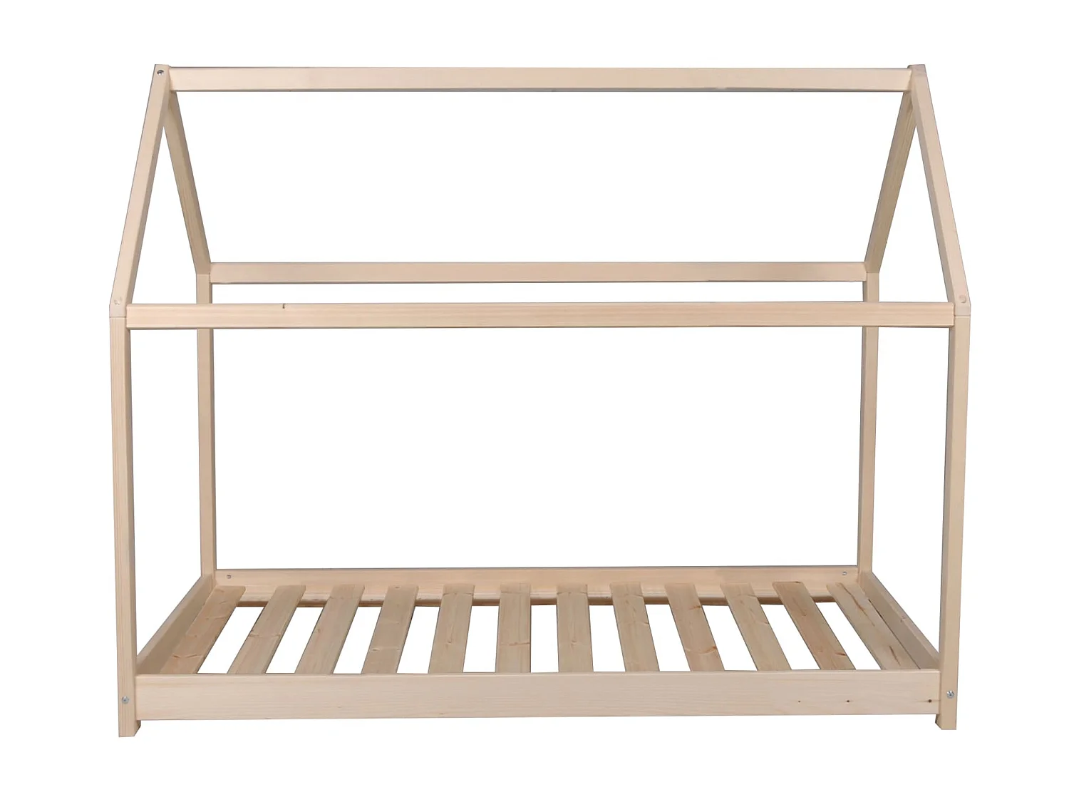 Lit cabane enfant en bois naturel 90x190 - LT14004