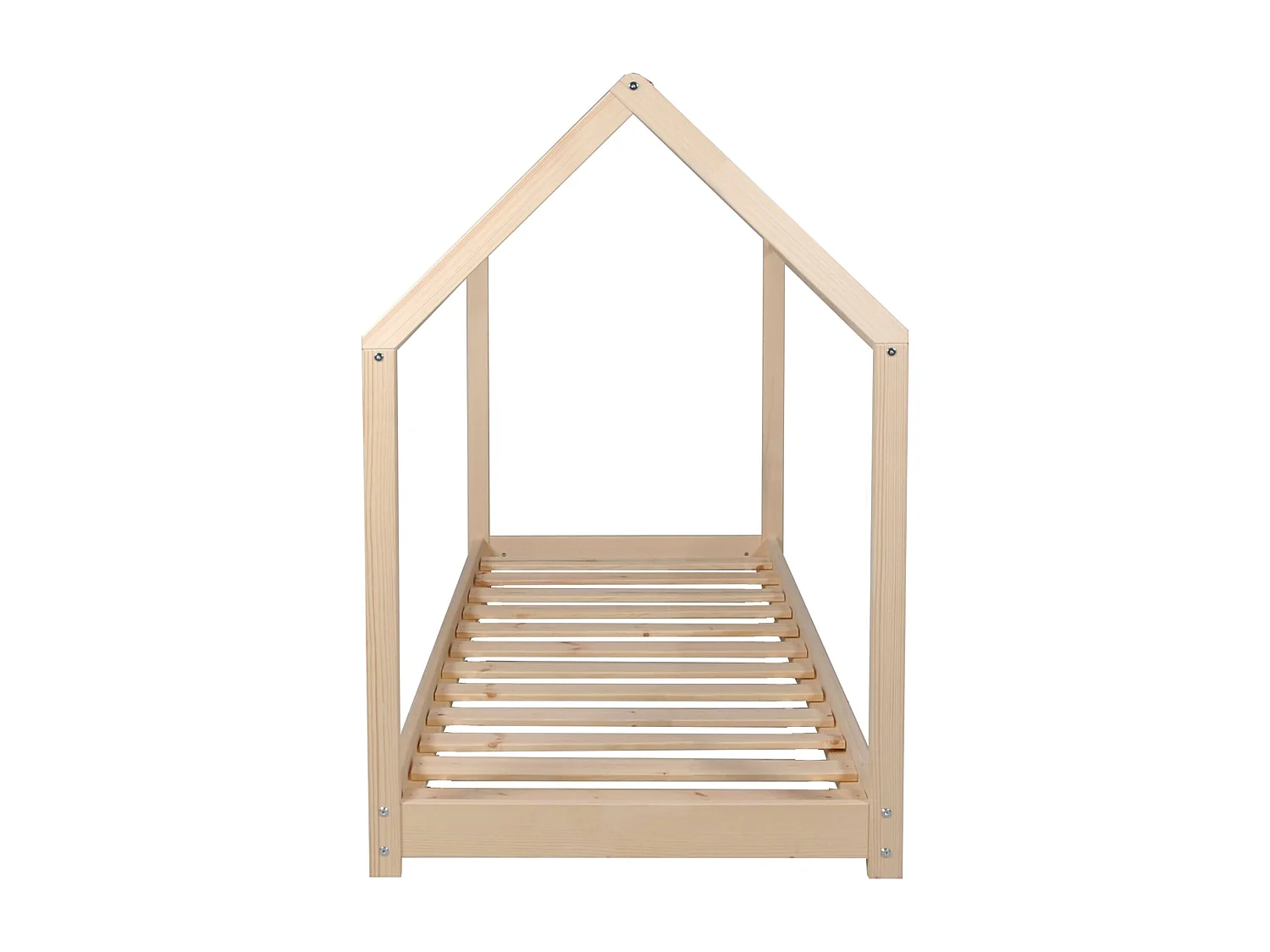 Lit cabane enfant en bois naturel 90x190 - LT14004