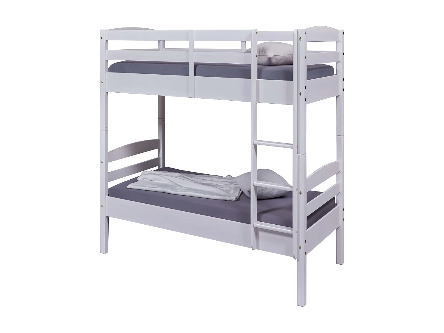 Lit superposé séparable en bois massif blanc laqué 90x200 - LT12018