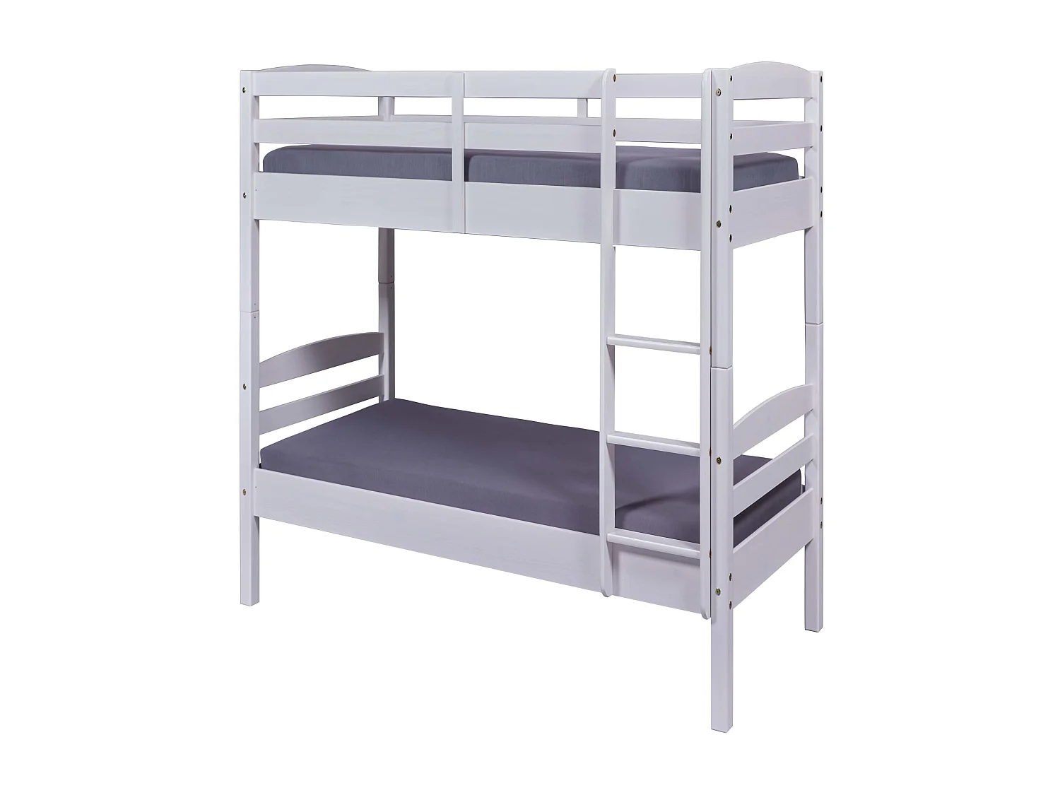 Lit superposé séparable en bois massif blanc laqué 90x200 - LT12018