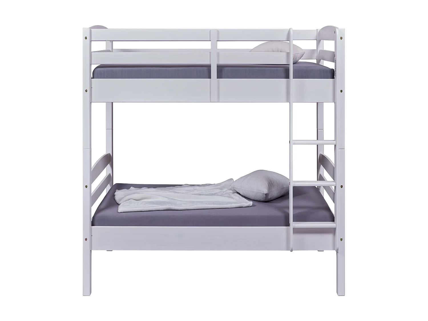 Lit superposé séparable en bois massif blanc laqué 90x200 - LT12018