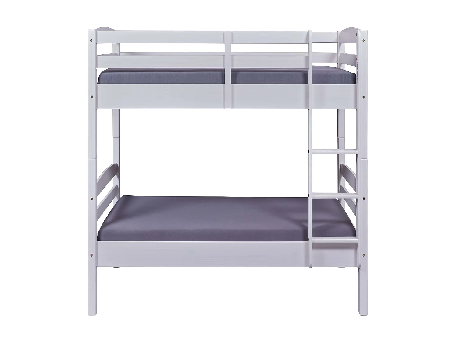 Lit superposé séparable en bois massif blanc laqué 90x200 - LT12018