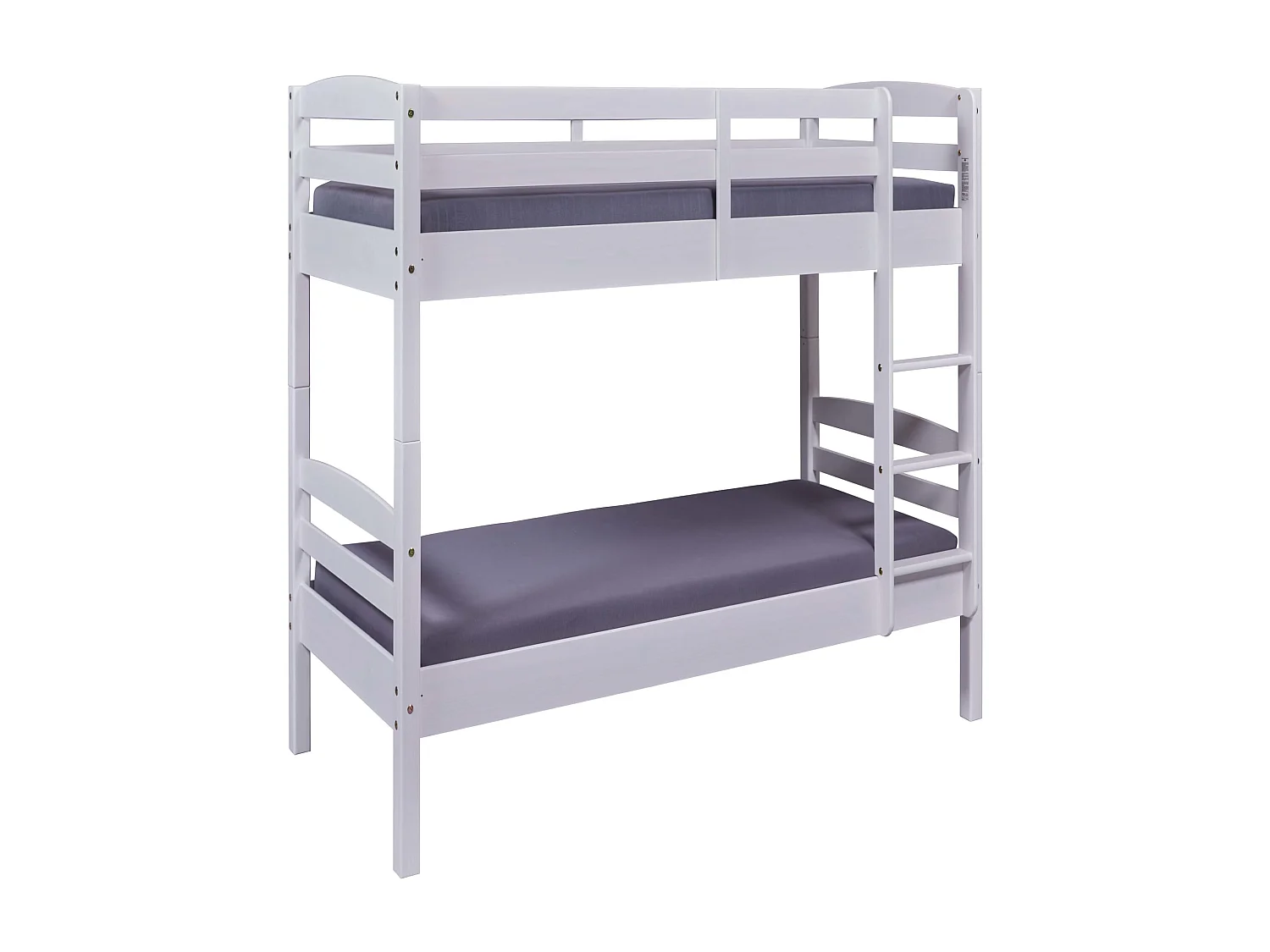 Lit superposé séparable en bois massif blanc laqué 90x200 - LT12018