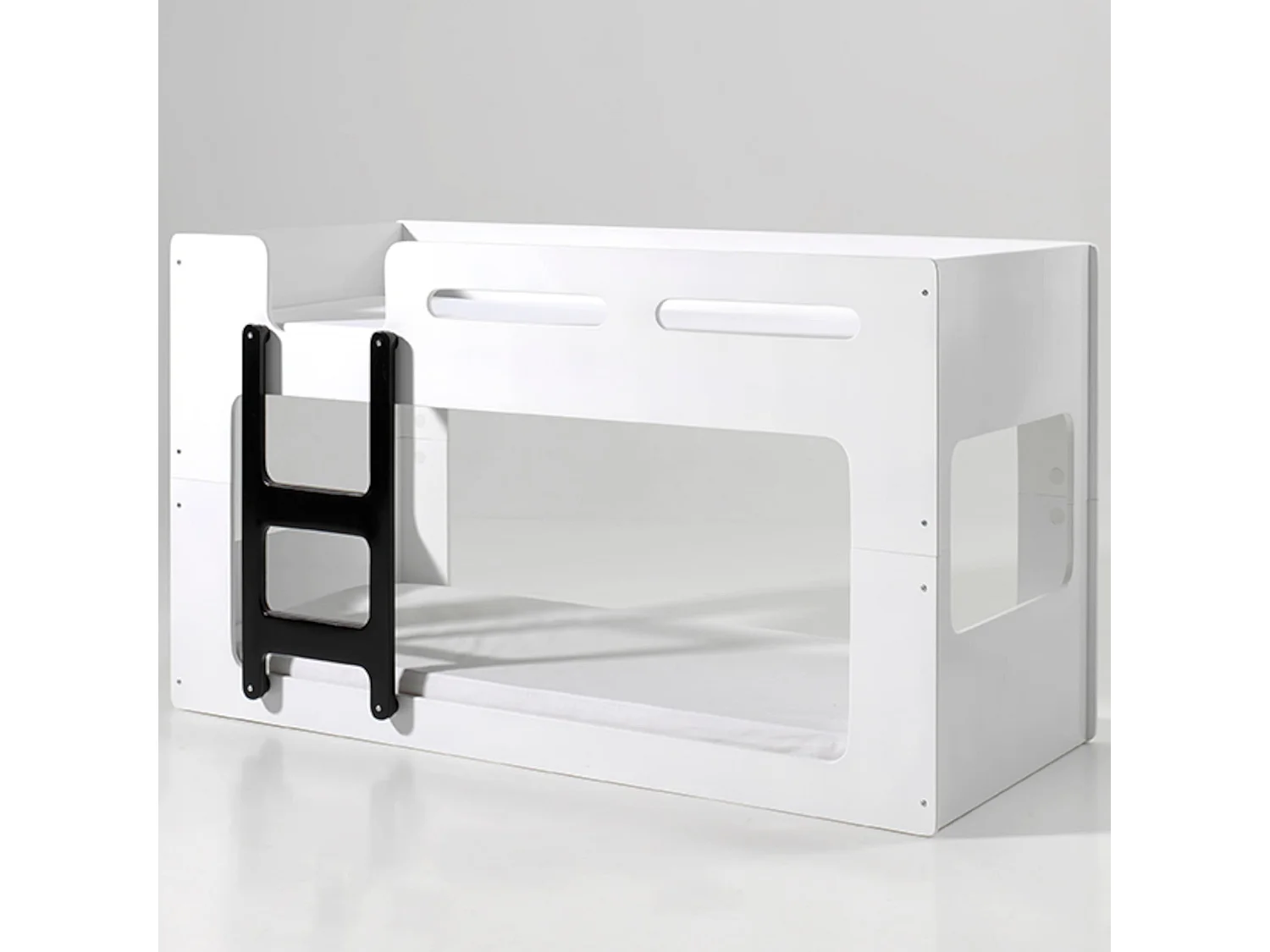 Lit superposé enfant, blanc laqué 90x200 - Terre de Nuit