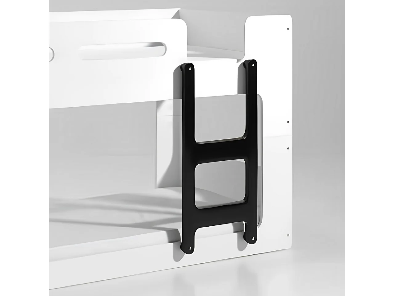 Lit superposé enfant, blanc laqué 90x200 - Terre de Nuit