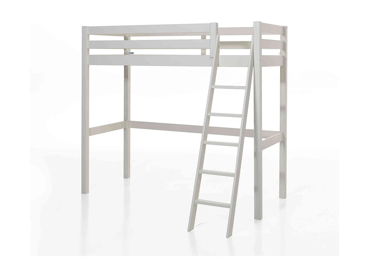 Lit Mezzanine Blanc Laqué 90x200 - Terre de Nuit