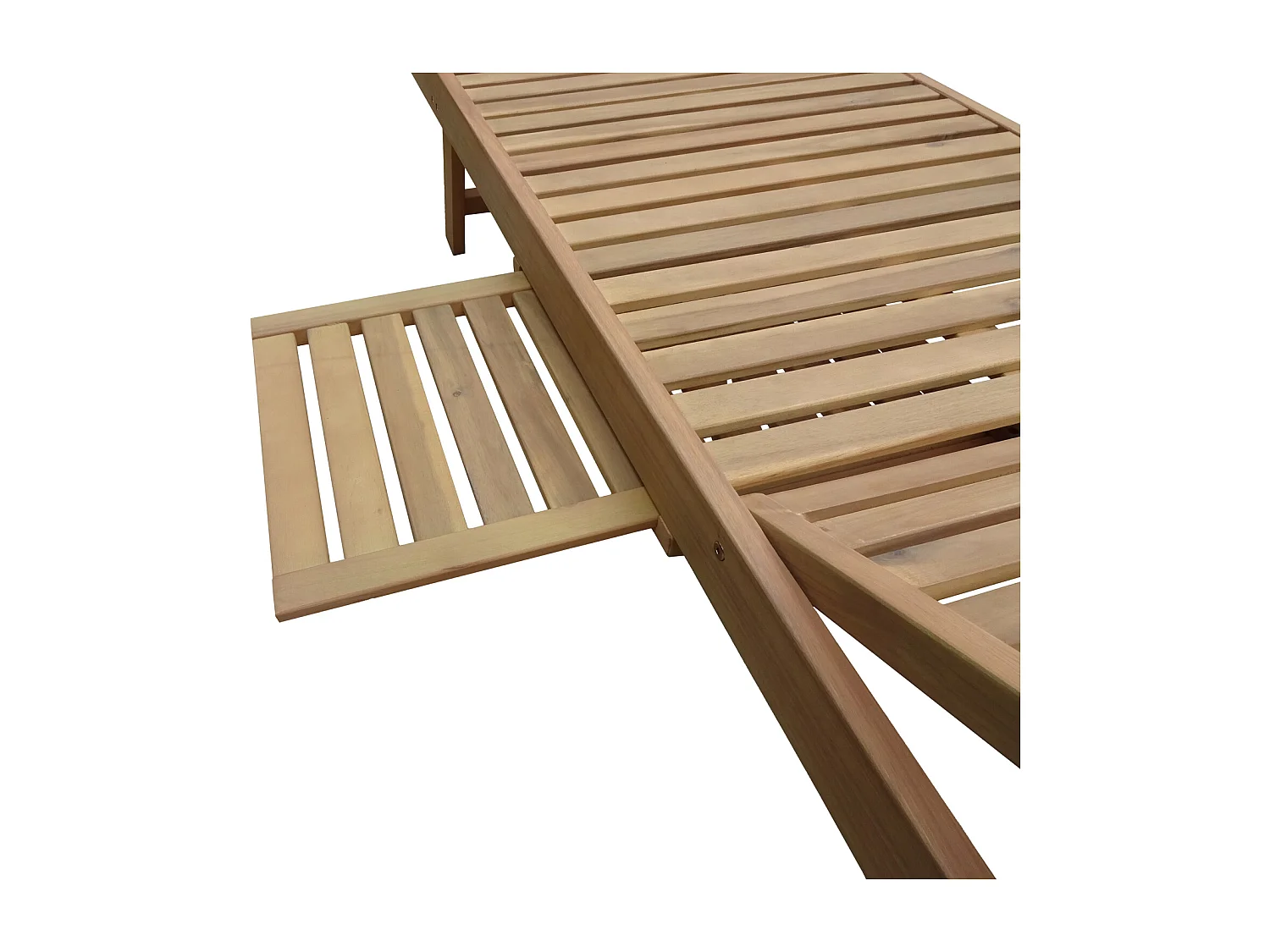 Bain de soleil pliant en acacia KANAWA - HAPPY GARDEN