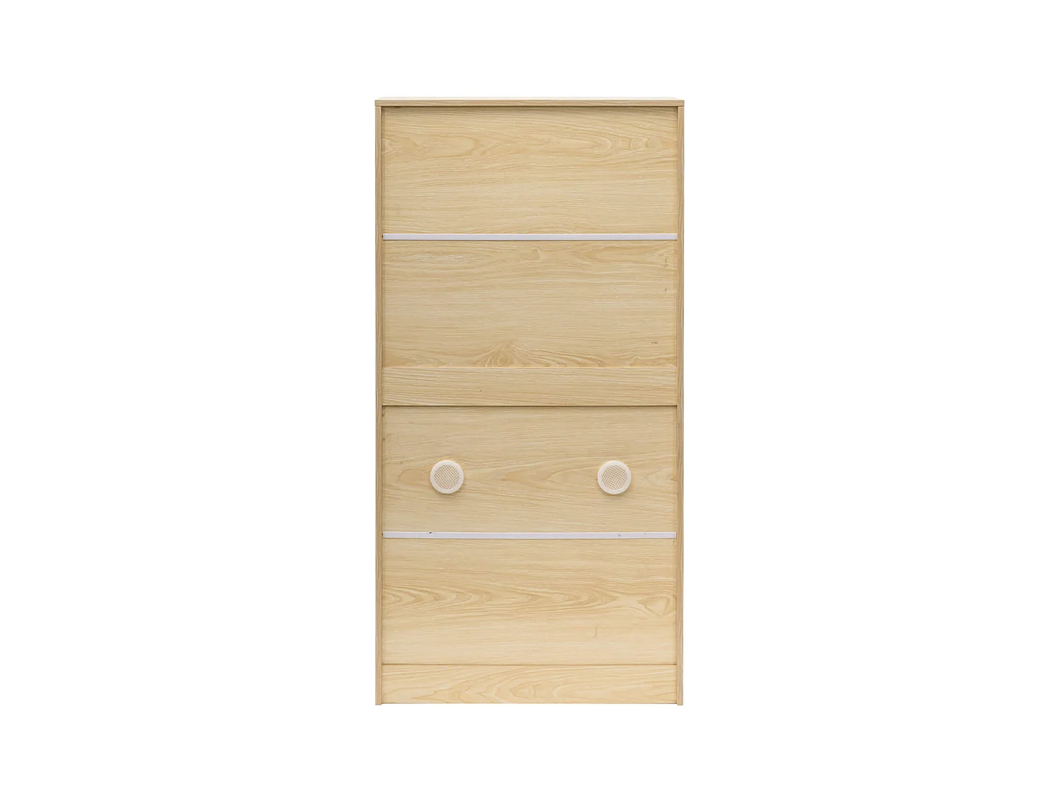 Mobile Scarpiera Porta Scarpe MDF Beige Compatto per 12 Paia