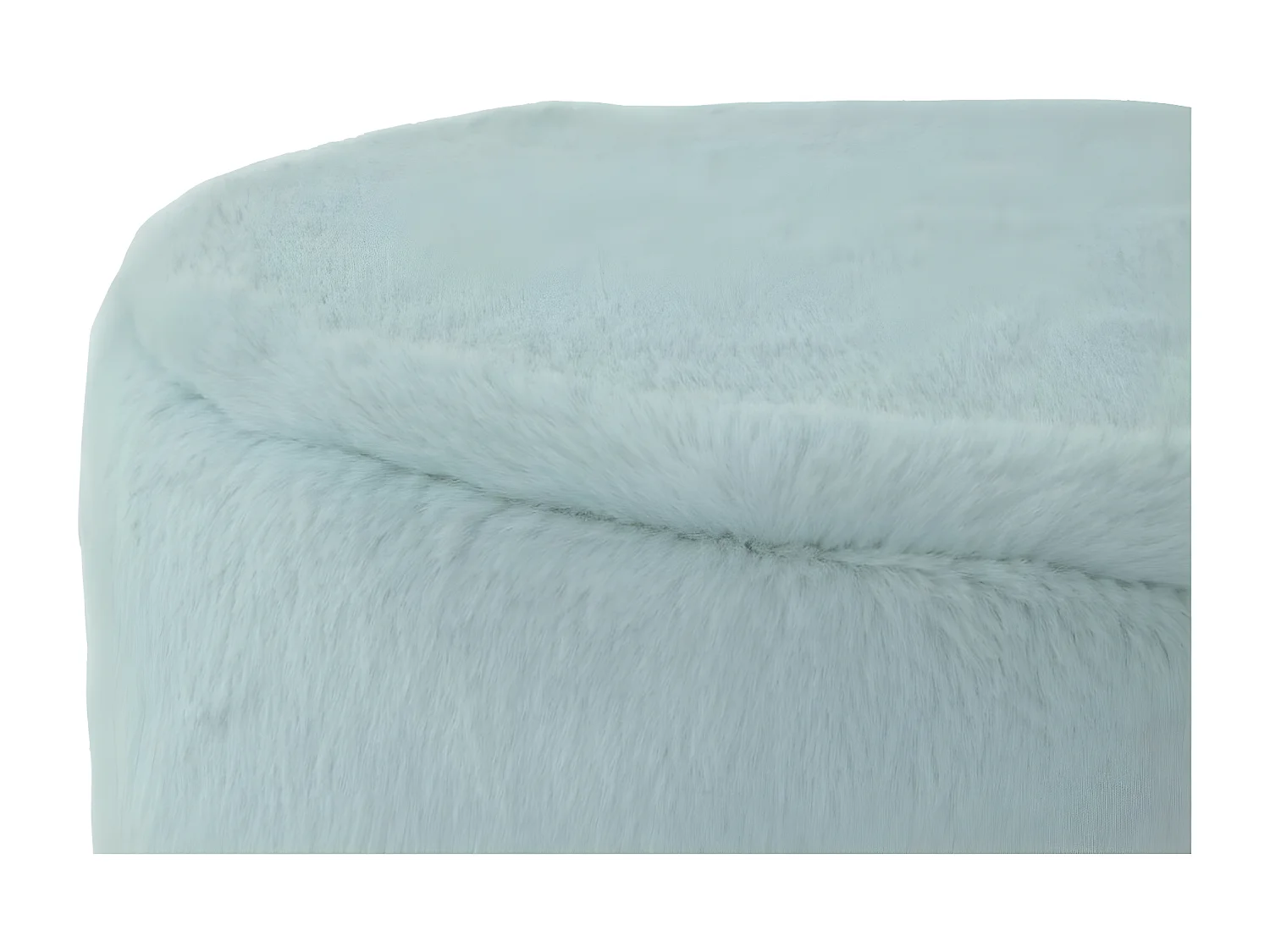 Pouf Rond Design "Nona" 44cm Bleu Clair