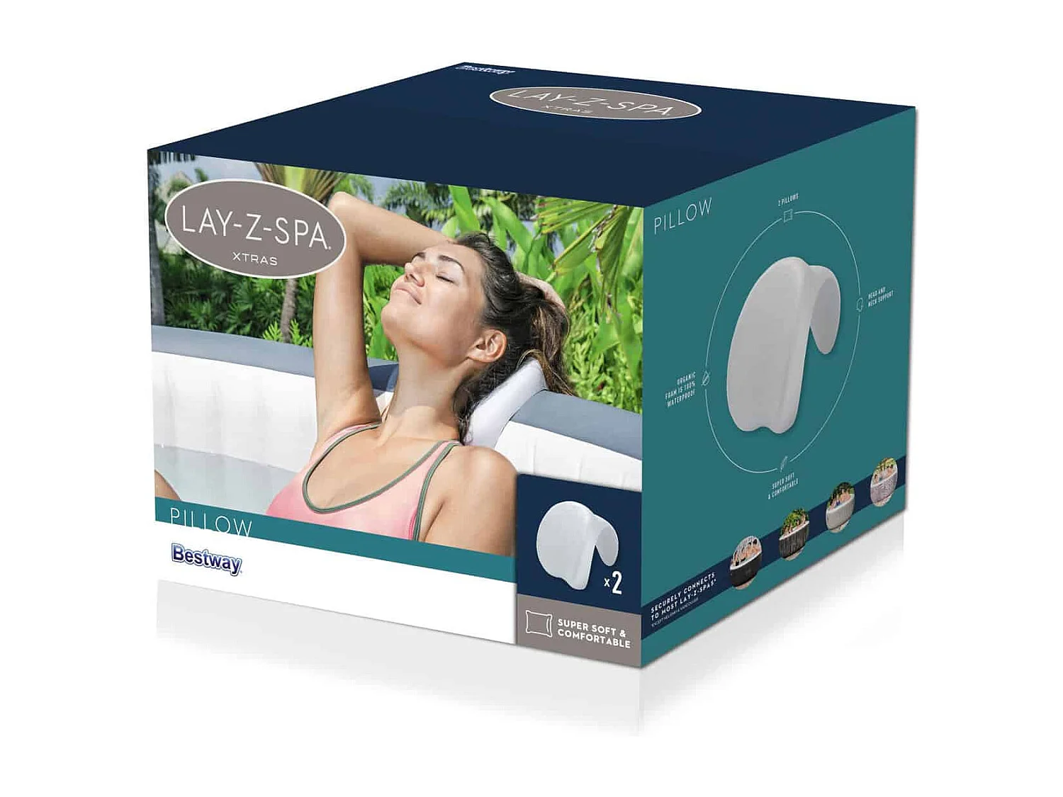 Bestway Oreiller Lay-Z-Spa 25x19,5x17,5 cm